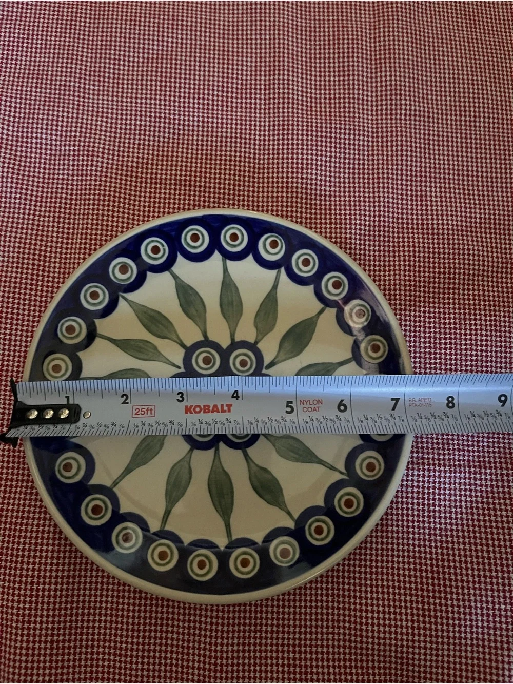 Boleslawiec Polish Handcrafted Pottery Dessert Plate 